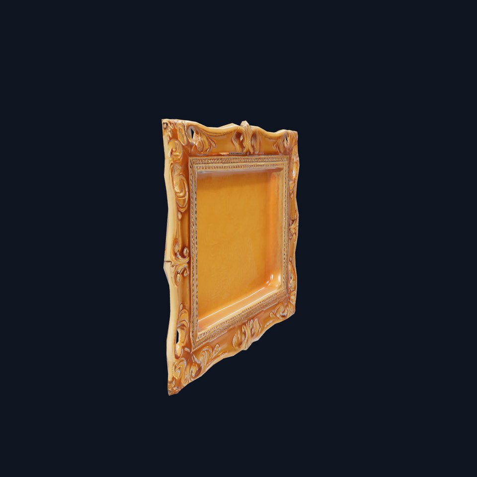 Ornate Golden Frame model pack